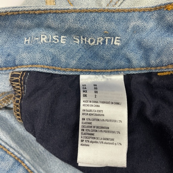 EUC American Eagle High Rise Shorts Distressed 00 - Picture 7 of 12